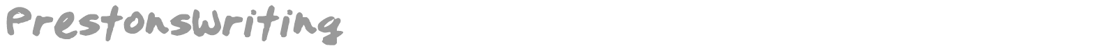 Prestons Writing font preview