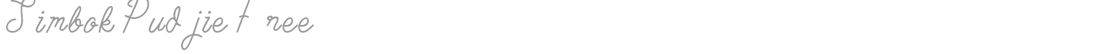 Simbok Pudjie font preview