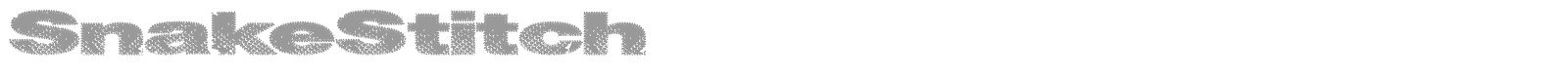 SnakeStitch font preview