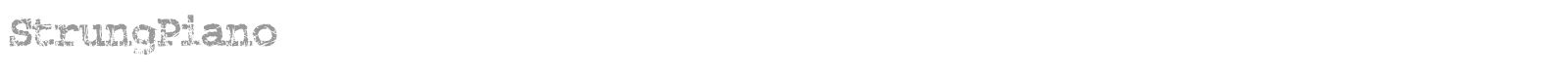 StrungPiano font preview