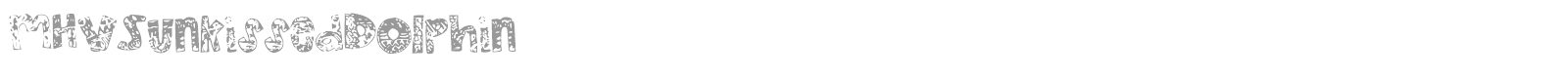 MHV Sunkissed Dolphin font preview