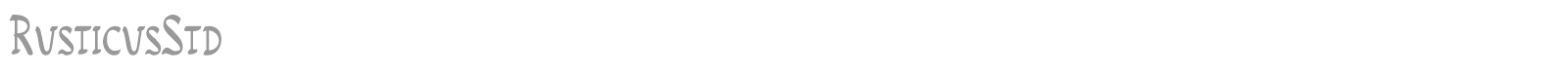 Rusticus STD font preview
