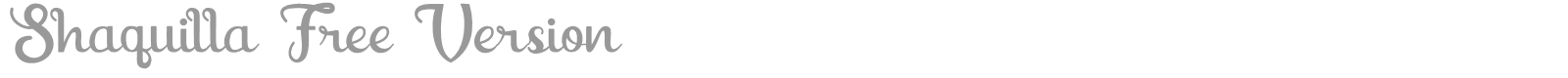 Shaquilla font preview