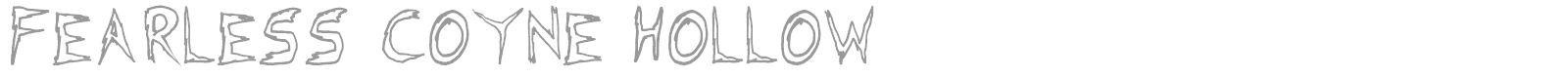 Fearless Coyne font preview