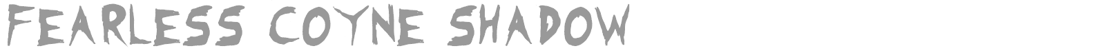 Fearless Coyne font preview
