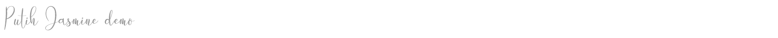 Putih Jasmine font preview
