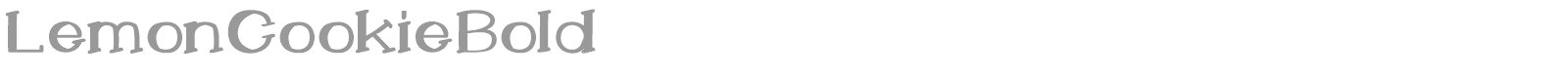 Lemon Cookie Bold font preview