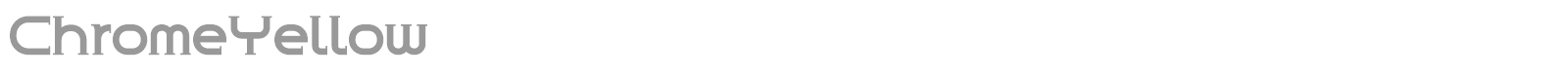 ChromeYellow font preview