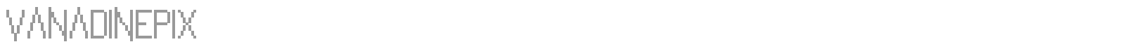 Vanadine Pix font preview