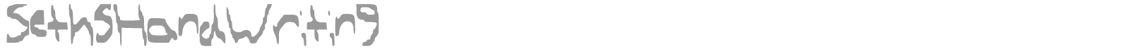 Seths HandWriting font preview