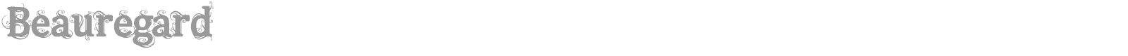 Beauregard font preview