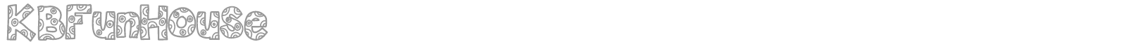 KBFunHouse font preview