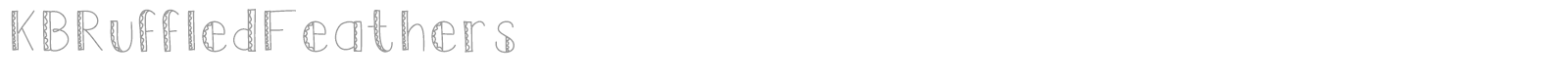 KBRuffledFeathers font preview