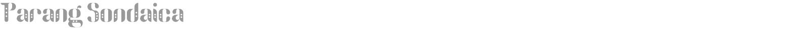 Parang Sondaica font preview