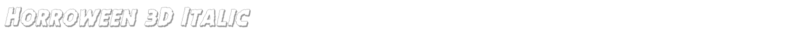 Horroween Staggered Rotalic font preview