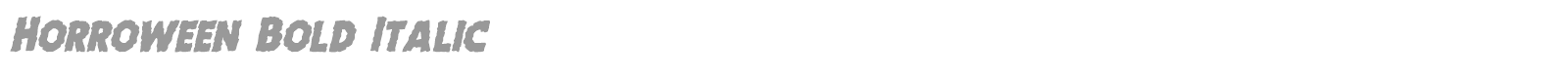 Horroween Staggered Rotalic font preview