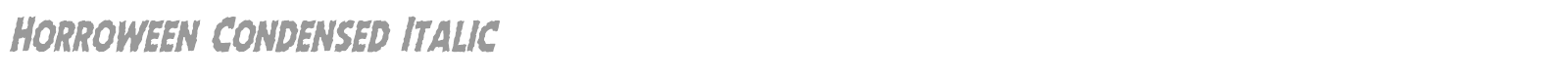 Horroween Staggered Rotalic font preview