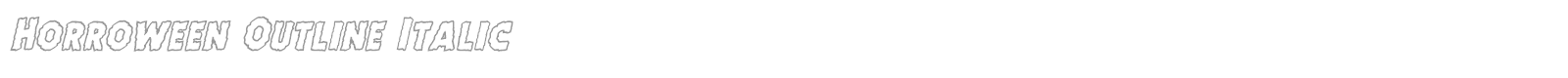 Horroween Staggered Rotalic font preview