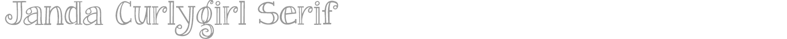 Janda Curlygirl font preview