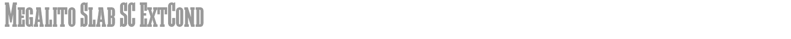 Megalito Slab font preview