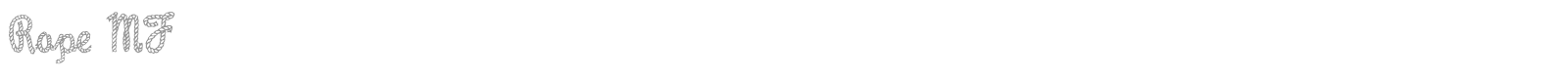 Rope font preview