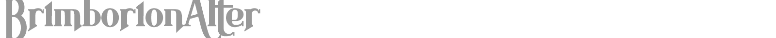 Brimborion font preview