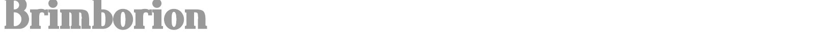 Brimborion font preview