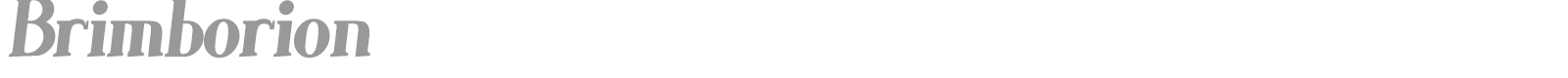 Brimborion font preview
