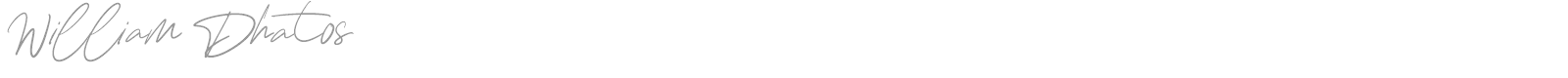 William Dhatos font preview