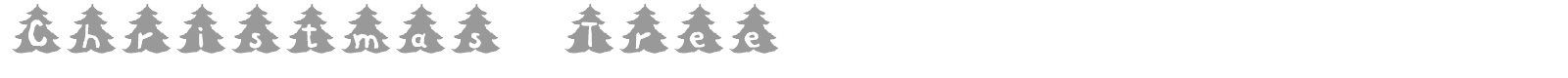 Font Christmas Tree