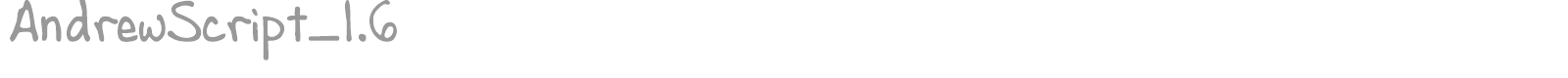 Andrew Script font preview