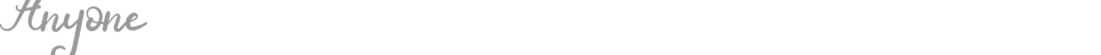 Anyone font preview