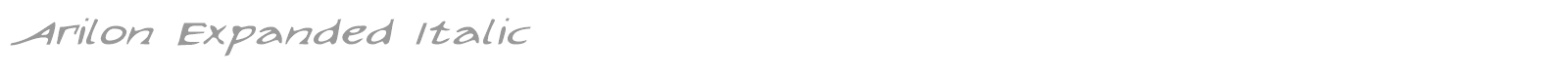 Arilon Shadow Italic font preview