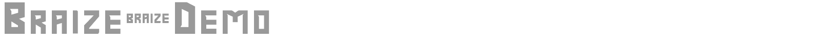 Braize font preview