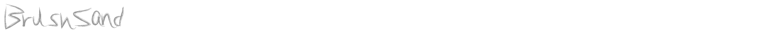 BrushSand font preview