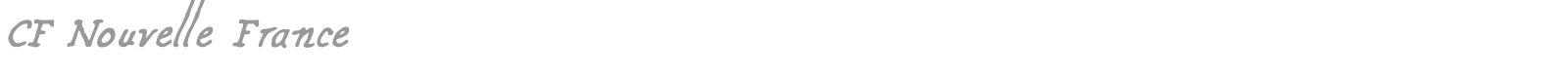 CF Nouvelle France font preview