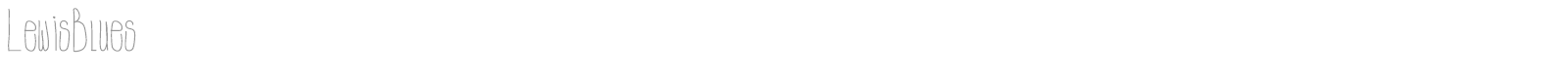 LewisBlues font preview