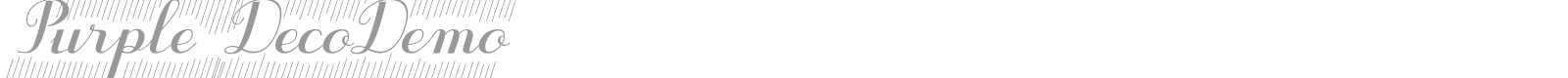 Purple DecoDemo font preview