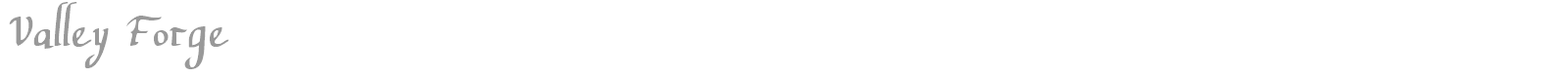 Valley Forge Outline Italic font preview