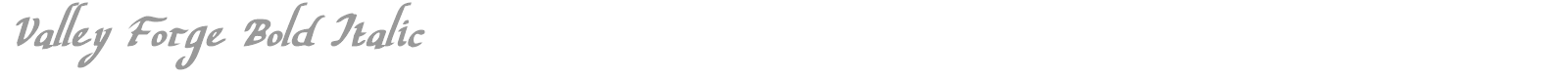 Valley Forge Outline Italic font preview