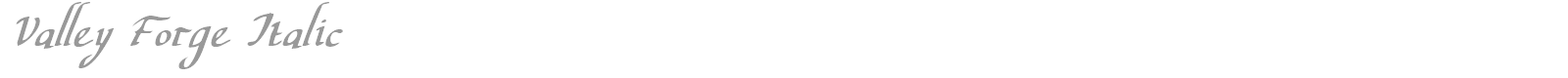 Valley Forge Outline Italic font preview