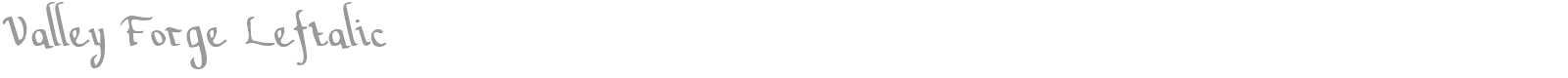 Valley Forge Outline Italic font preview