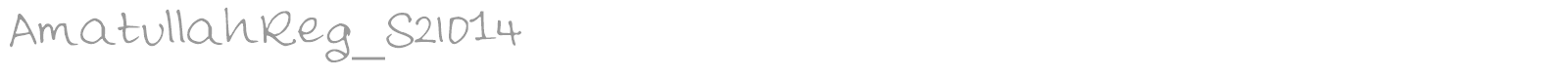 Amatullah Reg S2014 font preview