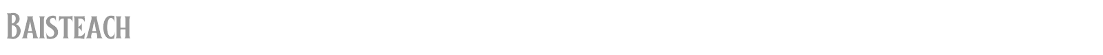 Baisteach font preview