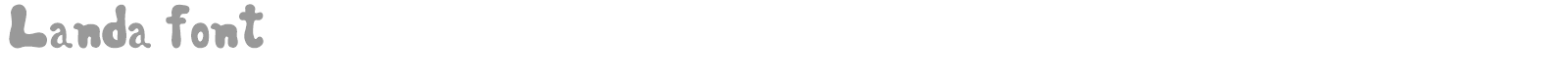 Landa font preview
