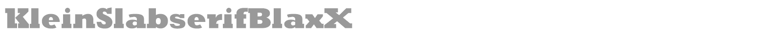 Klein Slabserif font preview