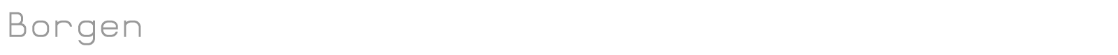Borgen font preview
