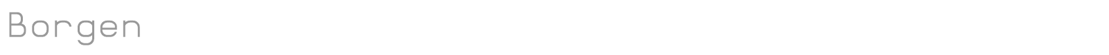 Borgen font preview