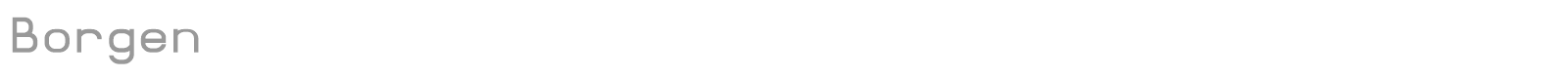 Borgen font preview