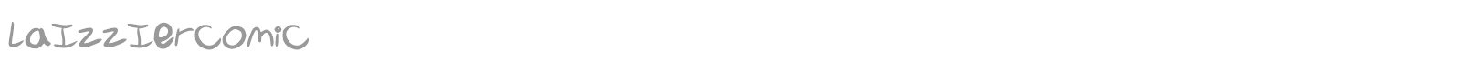 Laizzier Comic font preview